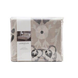 LEMIEUX ET CIE Grey Linen Blend Duvet Set